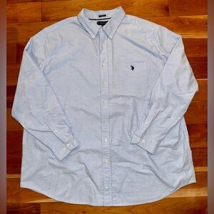 U.S. Polo Assn. Men's Light Blue Button-Down Shirt